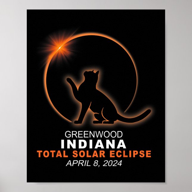 Indiana Total Solar Eclipse 2024 1 Poster (Framsidan)