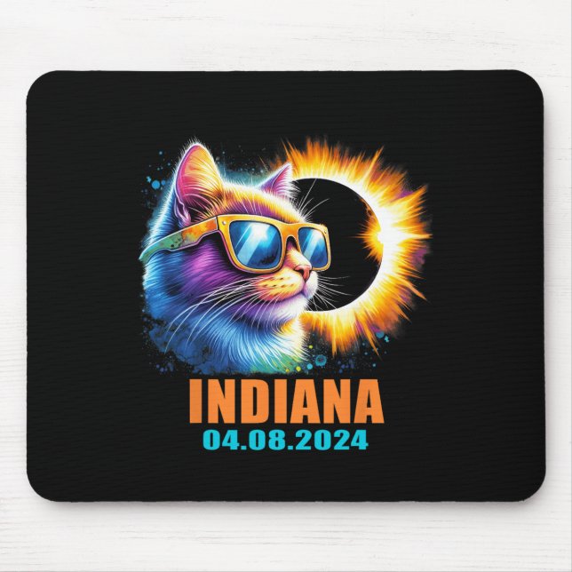 Indiana Total Solar Eclipse 2024 Cat Solar Eclipse Musmatta (Framsidan)