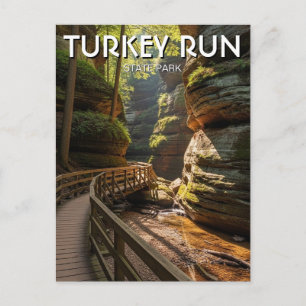 Indiana Turkey Run State Park Resa Vykort