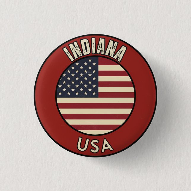 Indiana United States of America  Knapp (Framsida)