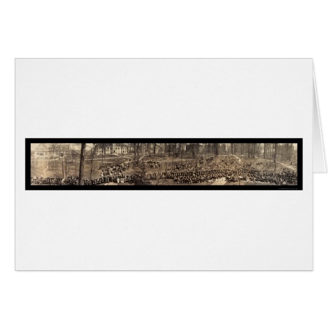 Indiana Universiteten Studenter Photo 1913 Hälsningskort (Framsidan Horizontal)