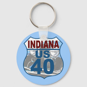 Indiana US Route 40 - Duesenberg Nyckelring