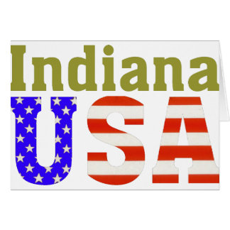Indiana USA! Hälsningskort