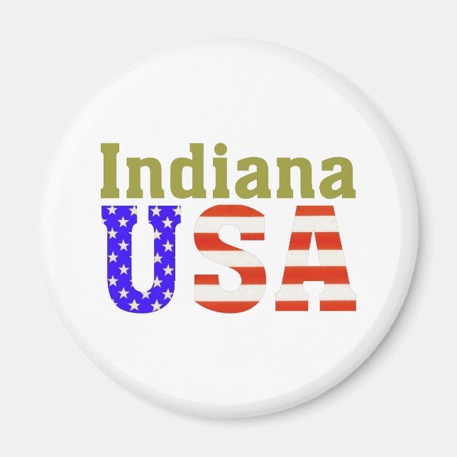 Indiana USA! Magnet (Framsidan)