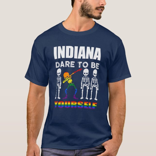 Indiana våga vara dinaPremium T Shirt (Framsida)