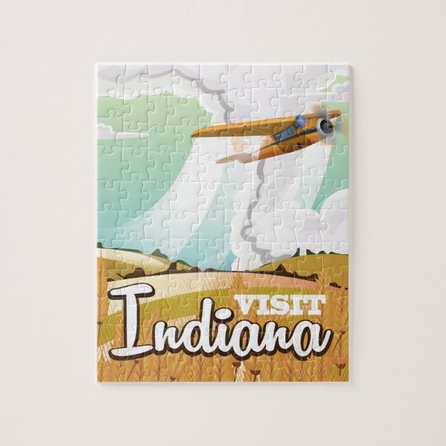 Indiana vintage resemalj pussel (Vertikal)