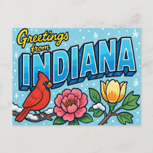 INDIANA-vykort Vykort