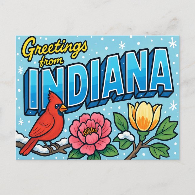 INDIANA-vykort Vykort (Framsida)