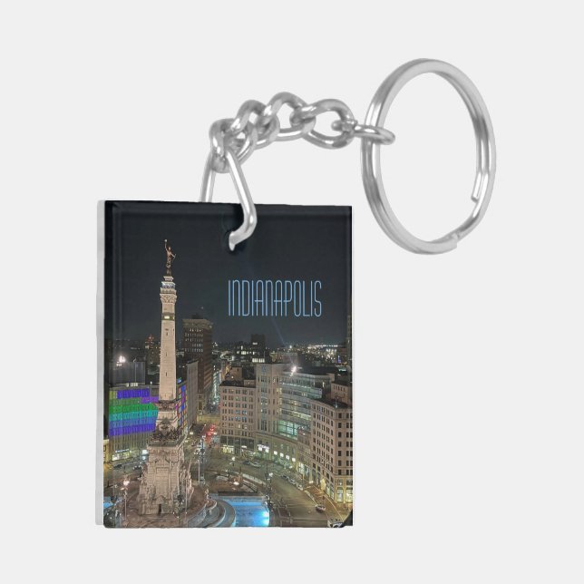Indianapolis Acrylic Keychain (Vänster Baksida)