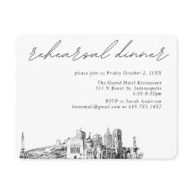 Indianapolis Bröllop Elegant Rehearsal Dinner