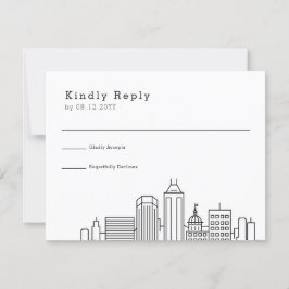 Indianapolis Bröllop | Stylized Skyline OSA