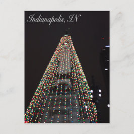 Indianapolis cirklar av ljusträdjul helg vykort