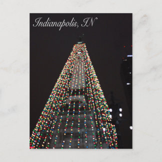 Indianapolis cirklar av ljusträdjul helg vykort