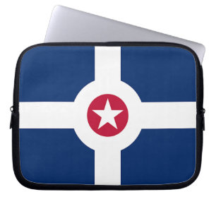 Indianapolis City Flagga Laptop sleeve