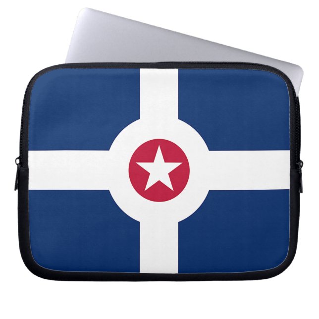 Indianapolis City Flagga Laptop sleeve (Framsidan)