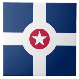 Indianapolis City Flagga Tile Kakelplatta
