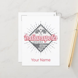 Indianapolis City Indiana United Stater USA Helg Vykort