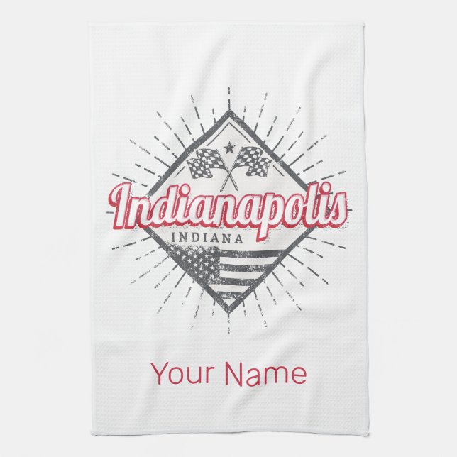 Indianapolis City Indiana United Stater USA Kökshandduk (Vertikal)
