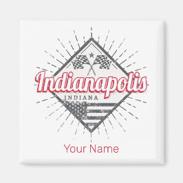 Indianapolis City Indiana United Stater USA Magnet