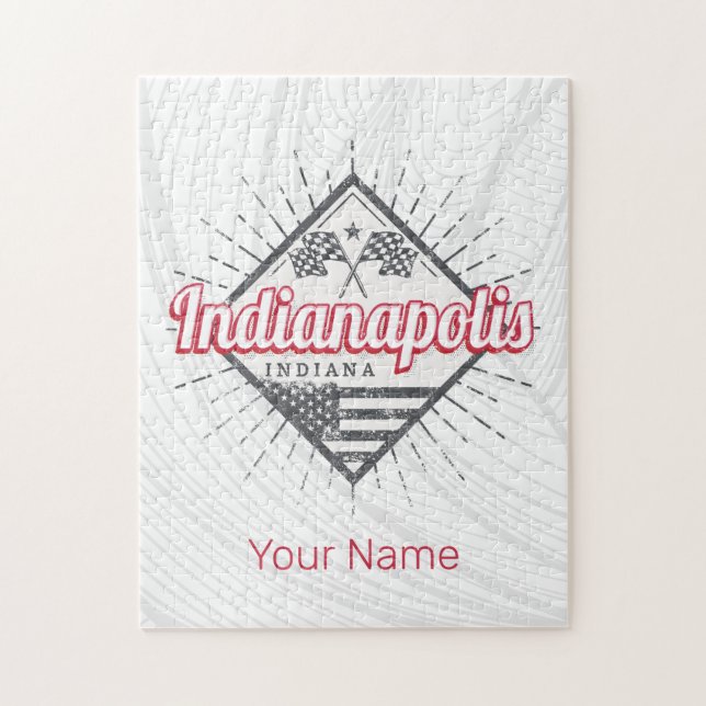 Indianapolis City Indiana United Stater USA Pussel (Vertikal)