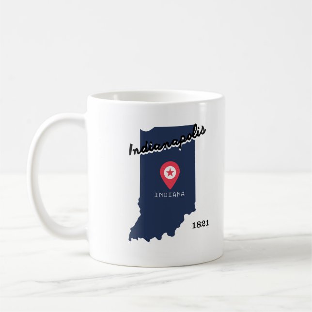 Indianapolis coffee mug  kaffemugg (Vänster)
