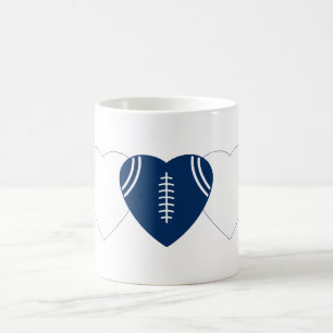 Indianapolis Colts Football Heart Design Kaffemugg