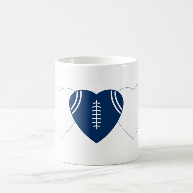 Indianapolis Colts Football Heart Design Kaffemugg (Center)