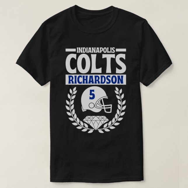 Indianapolis Colts Richardson 5 American 1 T Shirt (Design framsida)