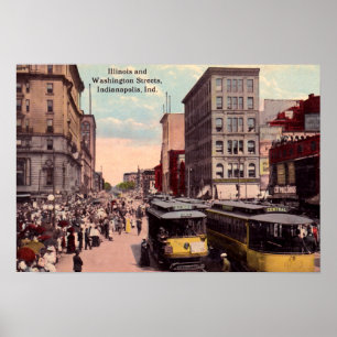 Indianapolis det Indiana centra beskådar Poster