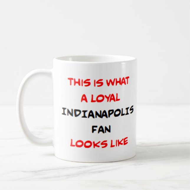 indianapolis fan, loyal kaffemugg (Vänster)