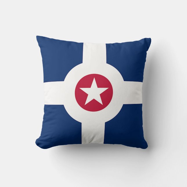 Indianapolis, Flagga American MoJo Pillow Kudde (Framsida)