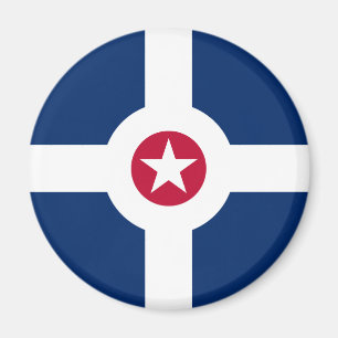 Indianapolis Flagga Magnet