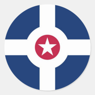indianapolis flagga runt klistermärke