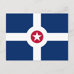 Indianapolis Flagga Vykort