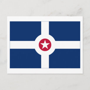 Indianapolis Flagga Vykort