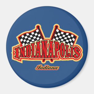 Indianapolis Flagged Magnet