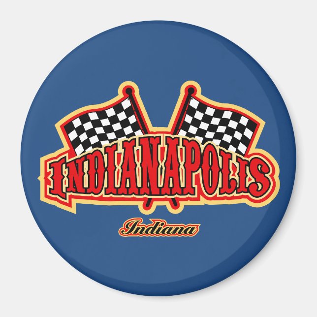 Indianapolis Flagged Magnet (Framsidan)
