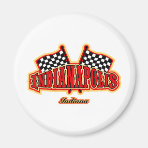 Indianapolis Flagged Magnet