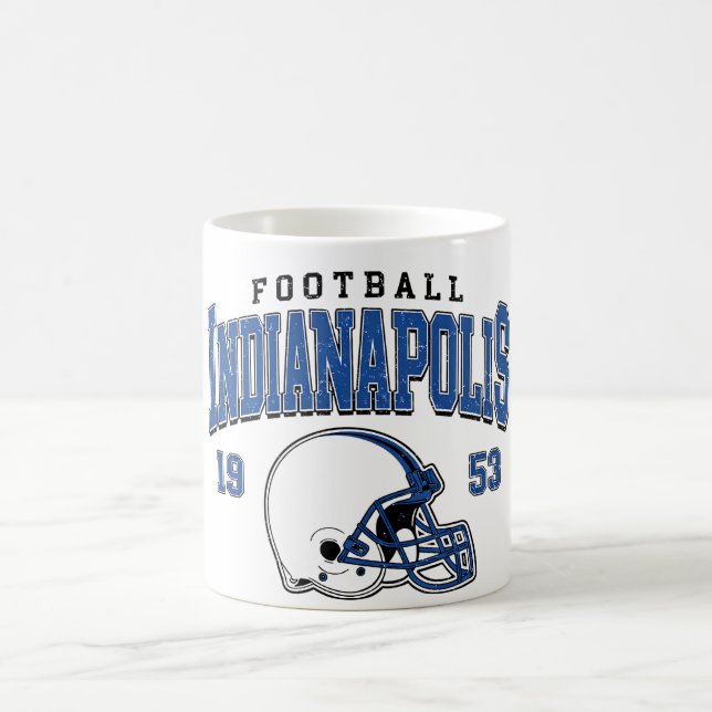 Indianapolis fotbollsmugg – Vintage hjälm sport Kaffemugg (Center)
