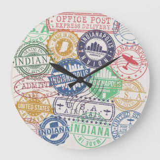 Indianapolis Frimärke: Travel Seal Set. Stor Klocka