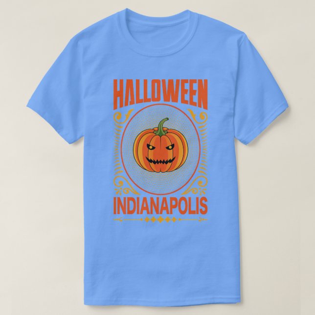 Indianapolis Halloween Vintage T Shirt (Design framsida)