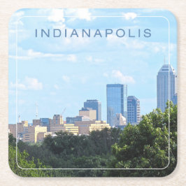 Indianapolis horisont underlägg papper kvadrat