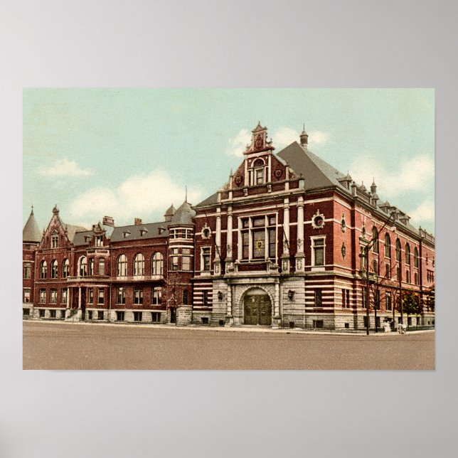 Indianapolis Indiana Athanaeum Poster (Framsidan)