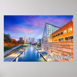 Indianapolis, Indiana, Canal Walk Poster
