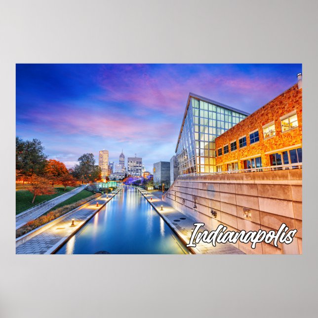 Indianapolis, Indiana, Canal Walk Poster (Framsidan)
