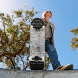 Indianapolis, Indiana City Karta Skateboard<br><div class="desc">Ett unikt karta i Indianapolis vackra stad,  Indiana. Skateboard har en gata karta i staden innanför ett svart gräns längst upp och grund. Ett roligt sätt att representera den stad du kärlek bor i!</div>