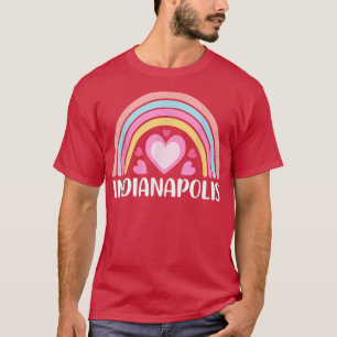 Indianapolis Indiana for Women Rainbow T Shirt