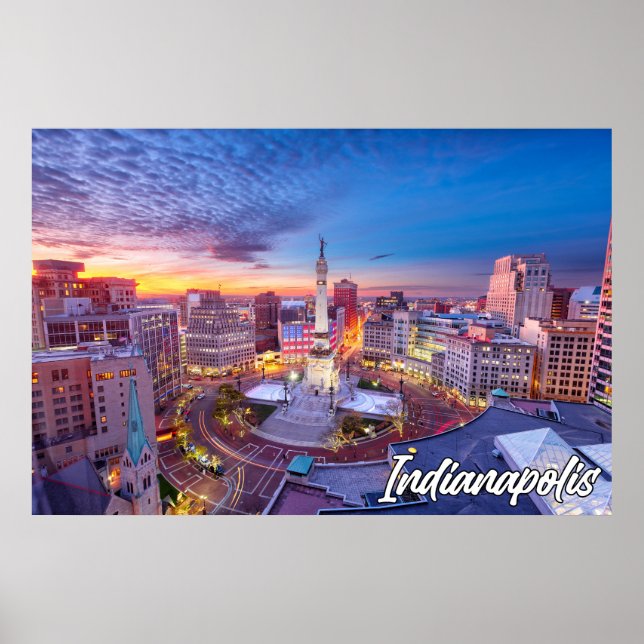 Indianapolis, Indiana, Förenade Stater Poster (Framsidan)