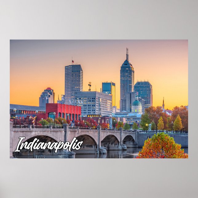 Indianapolis, Indiana, Förenade Stater Poster (Framsidan)