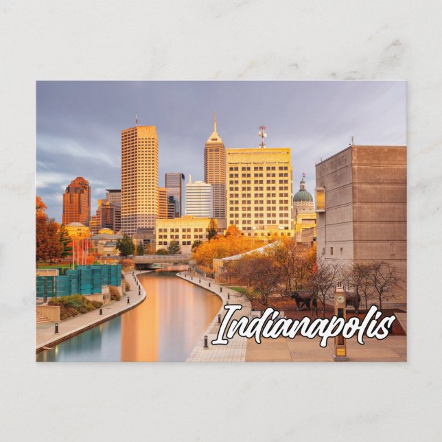 Indianapolis, Indiana, Förenade Stater Vykort (Framsida)